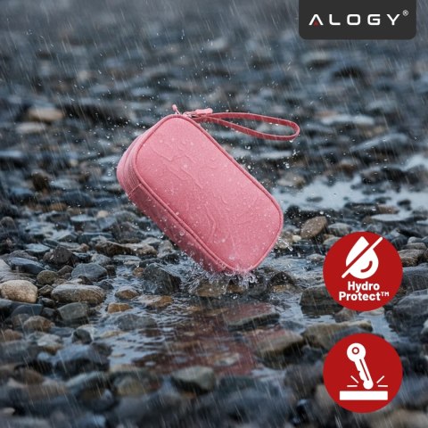 Etui Podróżne na Akcesoria, Organizer na Kable, Ładowarki, Telefon i Powerbank, Wielofunkcyjne i Kompaktowe 21 x 12,5 x 5 cm, Al