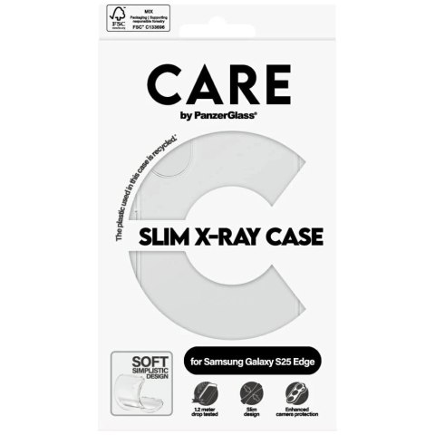 Etui do Samsung Galaxy S25 Edge CARE by PanzerGlass Fashion X-Ray Clear