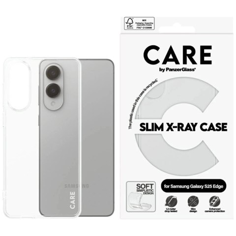 Etui do Samsung Galaxy S25 Edge CARE by PanzerGlass Fashion X-Ray Clear