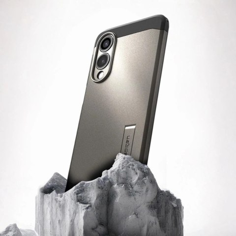 Etui do Samsung Galaxy S25 Edge Spigen Tough Armor Mag Szaro-Czarne
