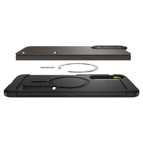 Etui do Samsung Galaxy S25 Edge Spigen Tough Armor Mag Szaro-Czarne