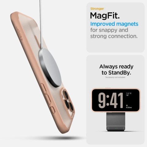Etui do iPhone 16 Pro Spigen Ultra Hybrid "T" Mag MagSafe Różowe