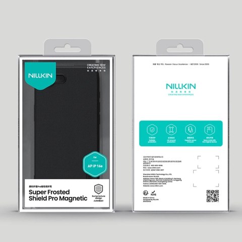 Etui do iPhone 16e Nillkin Frosted Shield Pro MagSafe Czarne