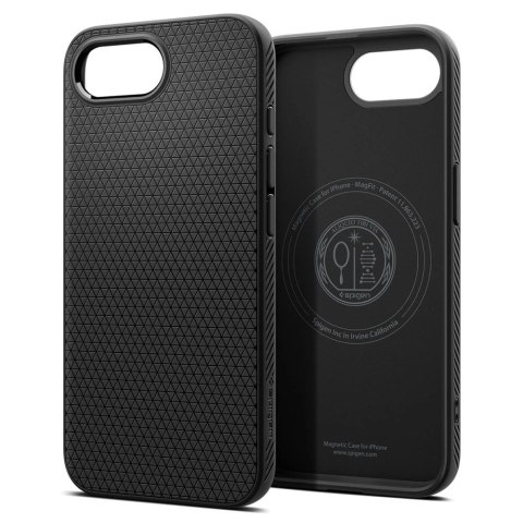 Etui do iPhone 16e Spigen Liquid Air Mag MagSafe Matte Black