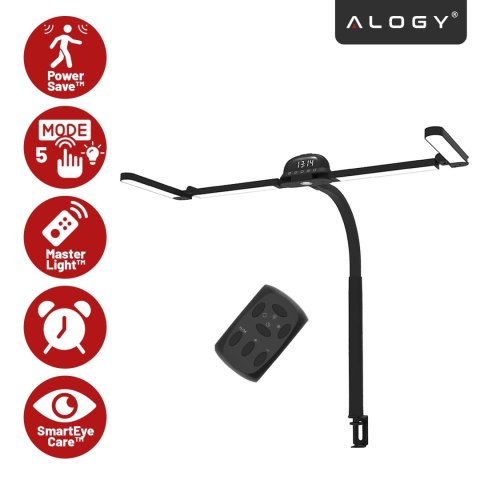 Lampa Biurkowa LED RGB do Monitora ze Składaną Konstrukcją, Regulowaną Jasnością i Pełnym Spektrum Światła, z Mocowaniem do Blat