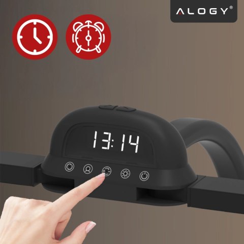 Lampa Biurkowa LED RGB do Monitora ze Składaną Konstrukcją, Regulowaną Jasnością i Pełnym Spektrum Światła, z Mocowaniem do Blat