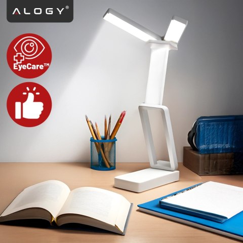 Lampa biurkowa LED 3600 mAh - regulacja natężenia i barwy światła, składana konstrukcja, zasilanie USB-C - Alogy LumiCharge Pro™