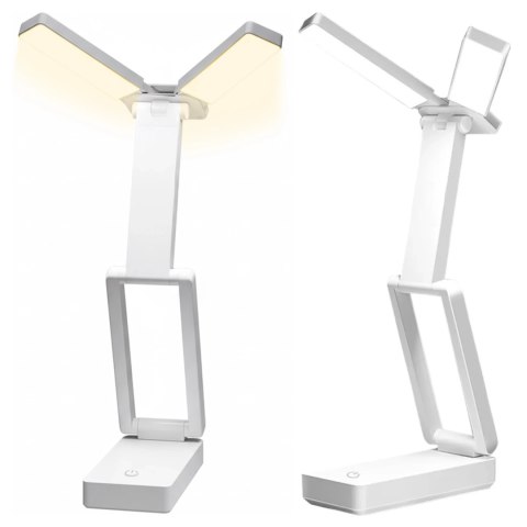 Lampa biurkowa LED 3600 mAh - regulacja natężenia i barwy światła, składana konstrukcja, zasilanie USB-C - Alogy LumiCharge Pro™