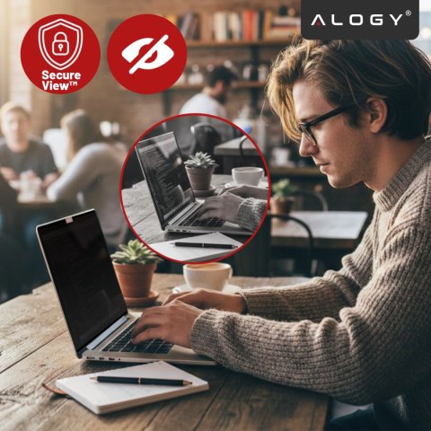 Magnetyczna folia prywatyzująca do MacBook Air 13" 2018-2021 - ochrona prywatności, łatwy montaż, pokrowiec do przechowywania, r