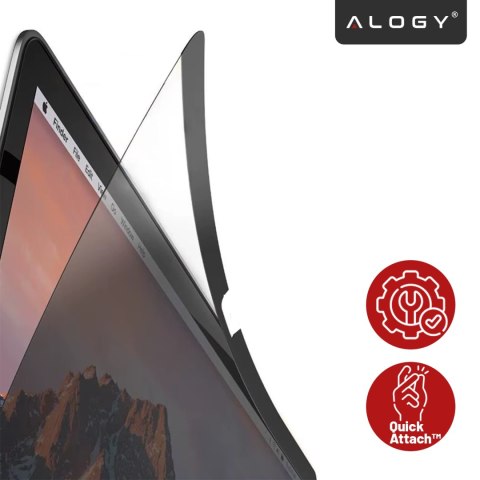 Magnetyczna folia prywatyzująca do Macbook Pro 14" 2021-2024 - ochrona prywatności, łatwy montaż, pokrowiec do przechowywania, r
