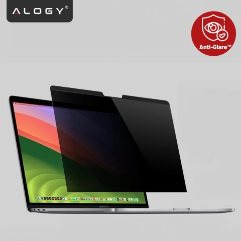 Magnetyczna folia prywatyzująca do Macbook Pro 14" 2021-2024 - ochrona prywatności, łatwy montaż, pokrowiec do przechowywania, r
