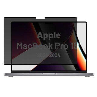 Magnetyczna folia prywatyzująca do Macbook Pro 16" 2021-2024 - ochrona prywatności, łatwy montaż, pokrowiec do przechowywania, r