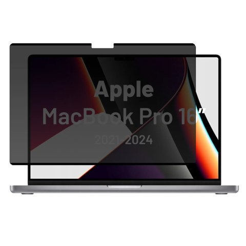 Magnetyczna folia prywatyzująca do Macbook Pro 16" 2021-2024 - ochrona prywatności, łatwy montaż, pokrowiec do przechowywania, r