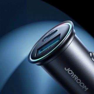 Mini ładowarka samochodowa Joyroom JR-CCN04 60 W USB-A & USB-C - czarna