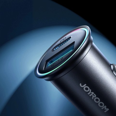 Mini ładowarka samochodowa Joyroom JR-CCN04 60 W USB-A & USB-C - czarna