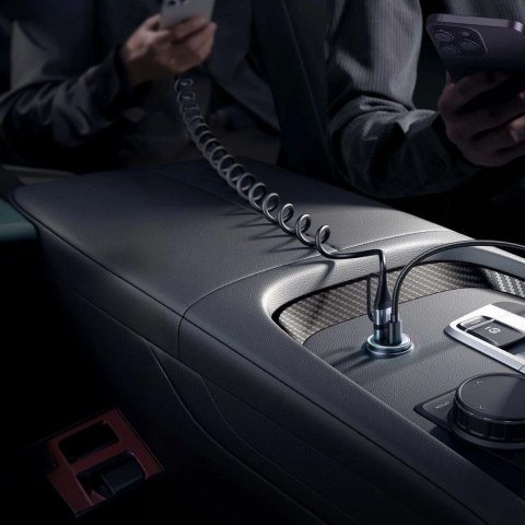 Mini ładowarka samochodowa Joyroom JR-CCN04 60 W USB-A & USB-C - czarna