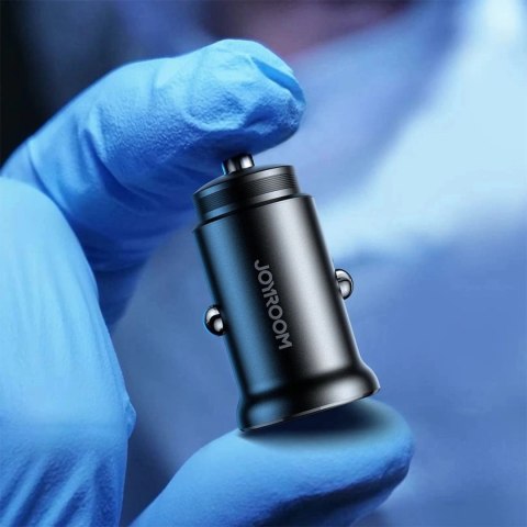 Mini ładowarka samochodowa Joyroom JR-CCN05 30 W USB-A & USB-C - czarna