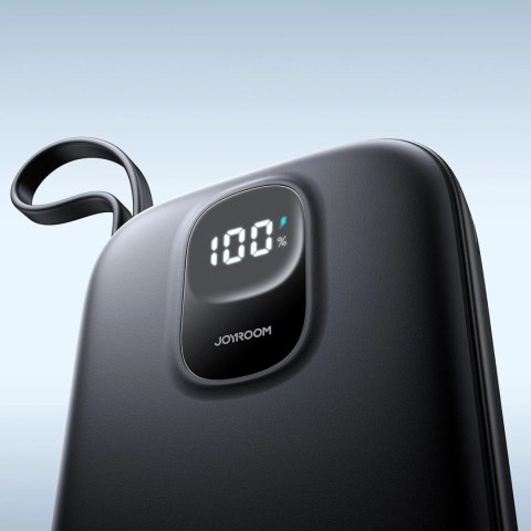 Powerbank Joyroom JR-PBF18 10000 mAh 22.5 W z kablem Lightning & USB-C - czarny