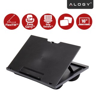 Składana Podstawka na Laptopa do 16 cali z Regulacją Kąta Nachylenia, Miękkimi Poduszkami i Antypoślizgową Powierzchnią, do Prac