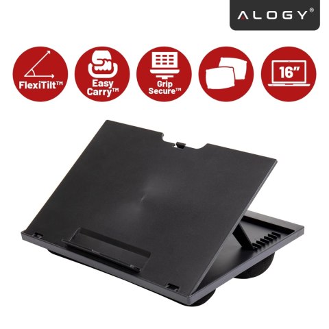 Składana Podstawka na Laptopa do 16 cali z Regulacją Kąta Nachylenia, Miękkimi Poduszkami i Antypoślizgową Powierzchnią, do Prac