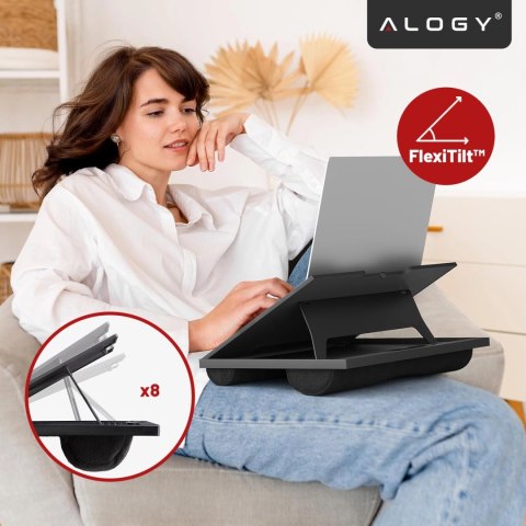 Składana Podstawka na Laptopa do 16 cali z Regulacją Kąta Nachylenia, Miękkimi Poduszkami i Antypoślizgową Powierzchnią, do Prac