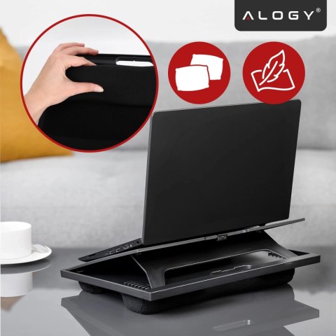 Składana Podstawka na Laptopa do 16 cali z Regulacją Kąta Nachylenia, Miękkimi Poduszkami i Antypoślizgową Powierzchnią, do Prac