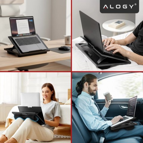 Składana Podstawka na Laptopa do 16 cali z Regulacją Kąta Nachylenia, Miękkimi Poduszkami i Antypoślizgową Powierzchnią, do Prac