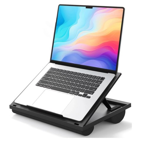 Składana Podstawka na Laptopa do 16 cali z Regulacją Kąta Nachylenia, Miękkimi Poduszkami i Antypoślizgową Powierzchnią, do Prac