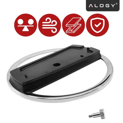 Stojak pionowy do PlayStation 5 PS5 / Slim / Pro - stabilna metalowa podstawa chłodząca, antypoślizgowa, poprawia cyrkulację pow