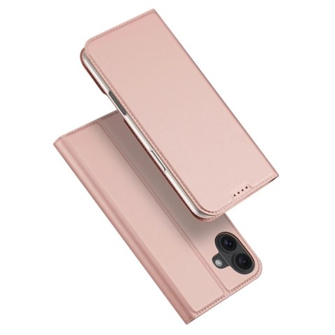 Etui Ochronne do iPhone 16 Dux Ducis Skin Pro Różowe z Klapką