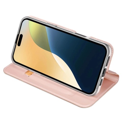Etui Ochronne do iPhone 16 Dux Ducis Skin Pro Różowe z Klapką