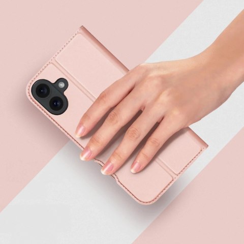 Etui Ochronne do iPhone 16 Dux Ducis Skin Pro Różowe z Klapką