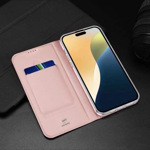Etui Ochronne do iPhone 16 Dux Ducis Skin Pro Różowe z Klapką