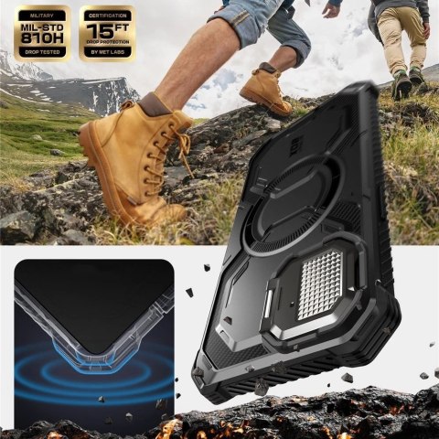Etui Supcase ArmorBox Mag MagSafe iPhone 16e Black z szybą