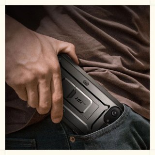 Etui Supcase Unicorn Beetle Pro iPhone 16e Black z klipsem
