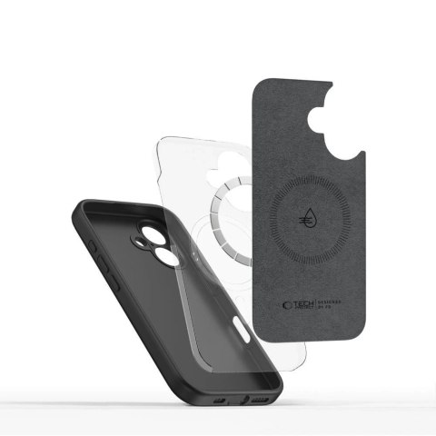 Etui Tech-Protect Liquid Silicone MagSafe iPhone 16e Czarny