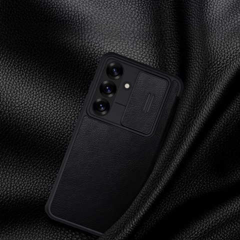 Etui do Samsung Galaxy S25+ Nillkin Qin Pro Czarny z Klapką