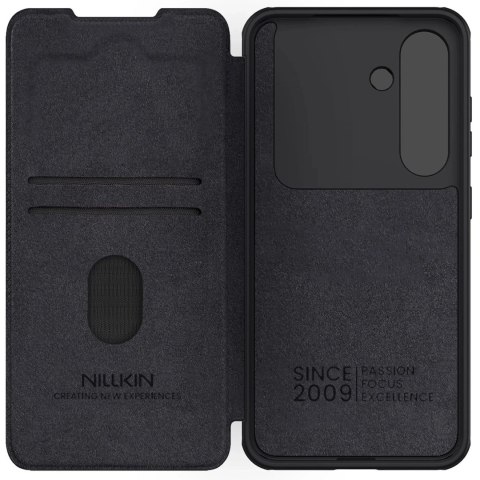 Etui do Samsung Galaxy S25+ Nillkin Qin Pro Czarny z Klapką