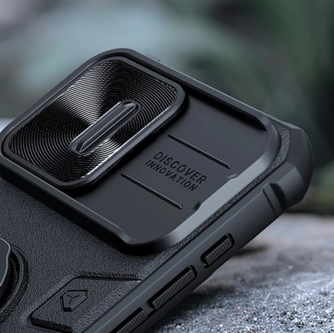 Etui do iPhone 15 Pro Max Nillkin CamShield Armor Czarny Pancerne