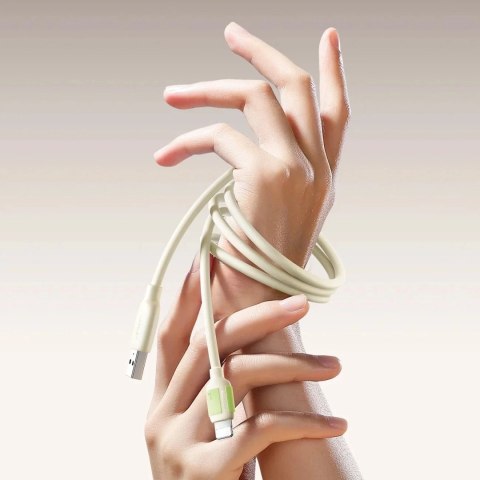 Kabel Joyroom S-A53 30W USB-C - Lightning 1,2m Beżowy Fluorescencyjny