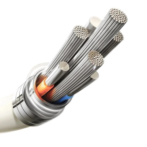 Kabel Joyroom S-A53 30W USB-C - Lightning 1,2m Beżowy Fluorescencyjny