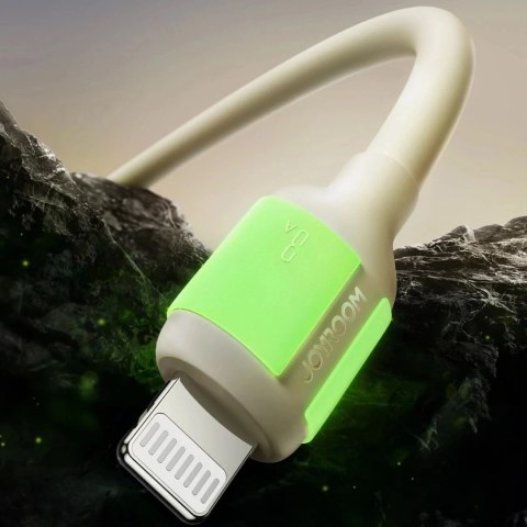 Kabel Joyroom S-A53 3A USB-A - Lightning 2m Beżowy Fluorescencyjny