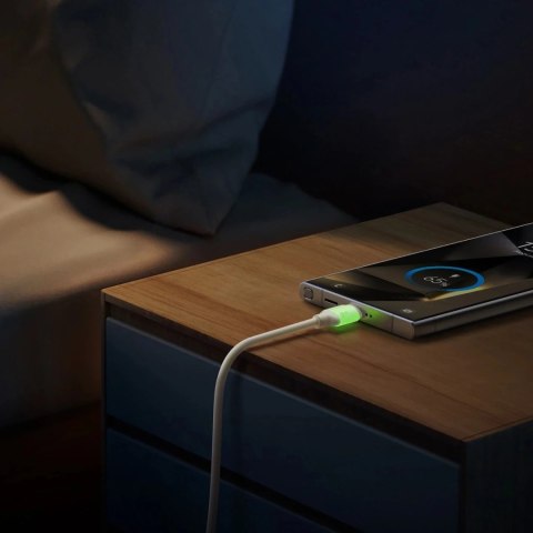 Kabel Joyroom S-A53 3A USB-A - USB-C 1,2m Beżowy Fluorescencyjny