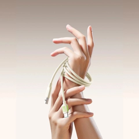 Kabel Joyroom S-A53 3A USB-A - USB-C 1,2m Beżowy Fluorescencyjny