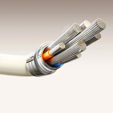 Kabel Joyroom S-A53 3A USB-A - USB-C 1,2m Beżowy Fluorescencyjny