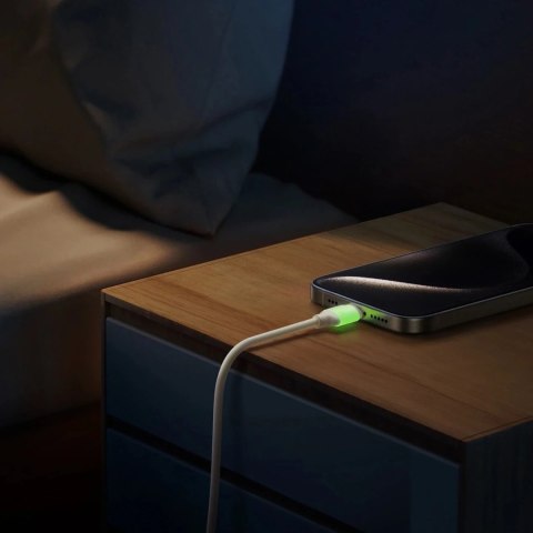 Kabel Joyroom S-A53 60W USB-C - USB-C 1,2m Beżowy Fluorescencyjny