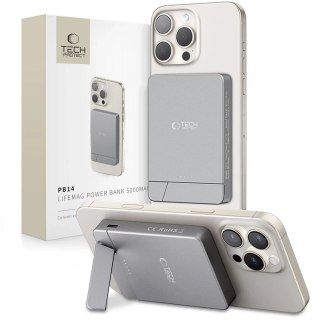 Powerbank MagSafe Tech-Protect PB14 5000mAh Pop-up Space Grey