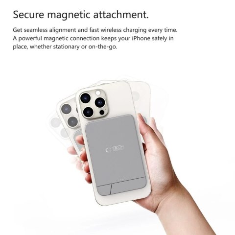 Powerbank MagSafe Tech-Protect PB15 10000mAh Pop-up Space Grey