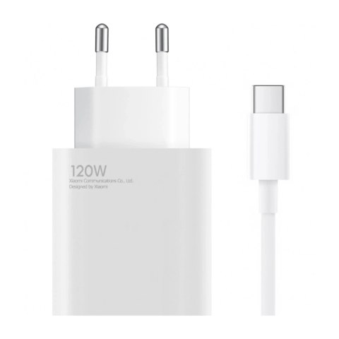 Superszybka ładowarka Xiaomi 120W GaN z kablem USB-C smartfon i laptop