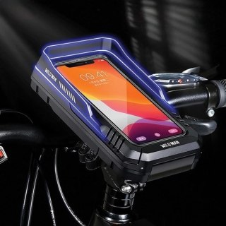 Torba Rowerowa Na Kierownicę Wildman FK4 Wodoodporna Na Telefon Czarna